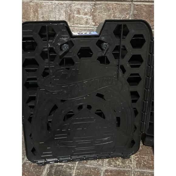 Hot Wheels Black Plastic Carrying Rolling Storage Case w/ Handle HOLDS 110 CARS - Picture 3 of 4
